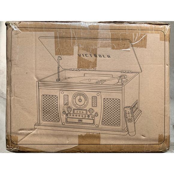 Victrola Navigator 8-in-1 record/ music player VTA-600B-MAH-SDF - Picture 1 of 7